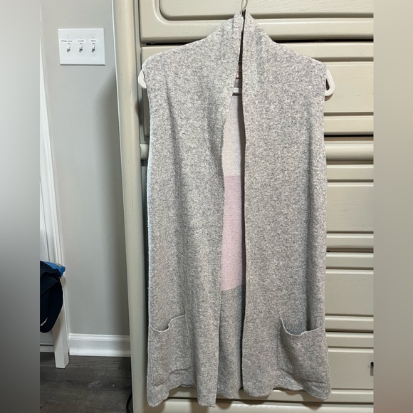 Wool/Cashmere blend long vest made in Italy size medium - Picture 1 of 4